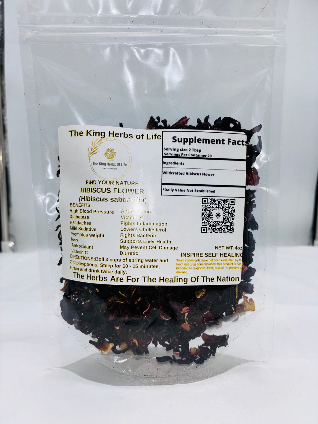 Hibiscus Flower Aka Sorrel Roselle Wildcrafted
